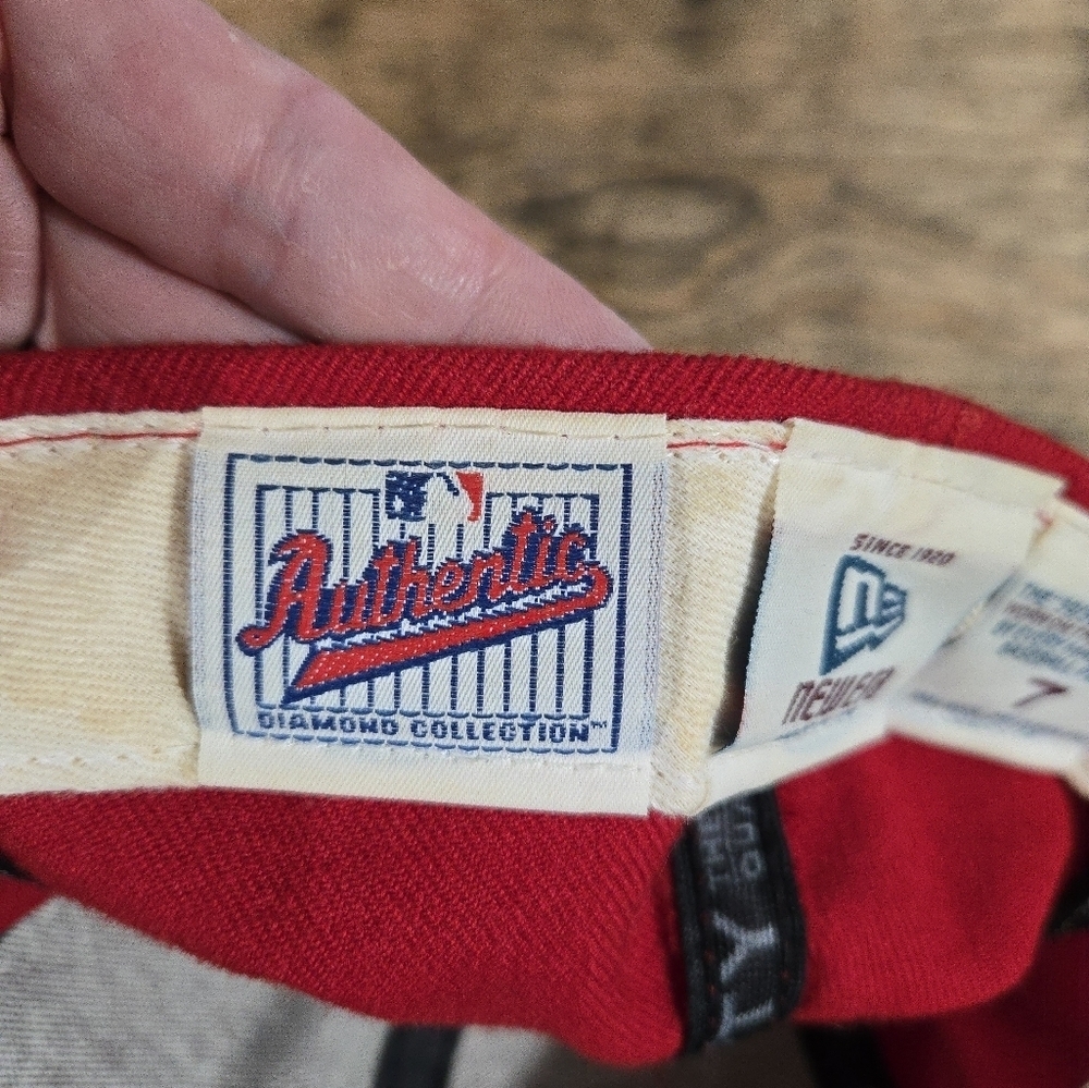 Vintage 100% Wool Boston Red Sox Ball Cap Hat Made In USA - Picture 4 of 4